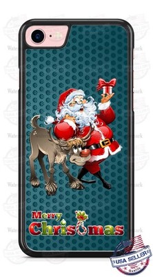 Santa Clause & Reindeer Phone Case for iPhone 17 16 Samsung A12 Google 6 7a