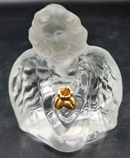 Vintage Fenton Art Glass Crystal Birthstone Angel November 3.5"