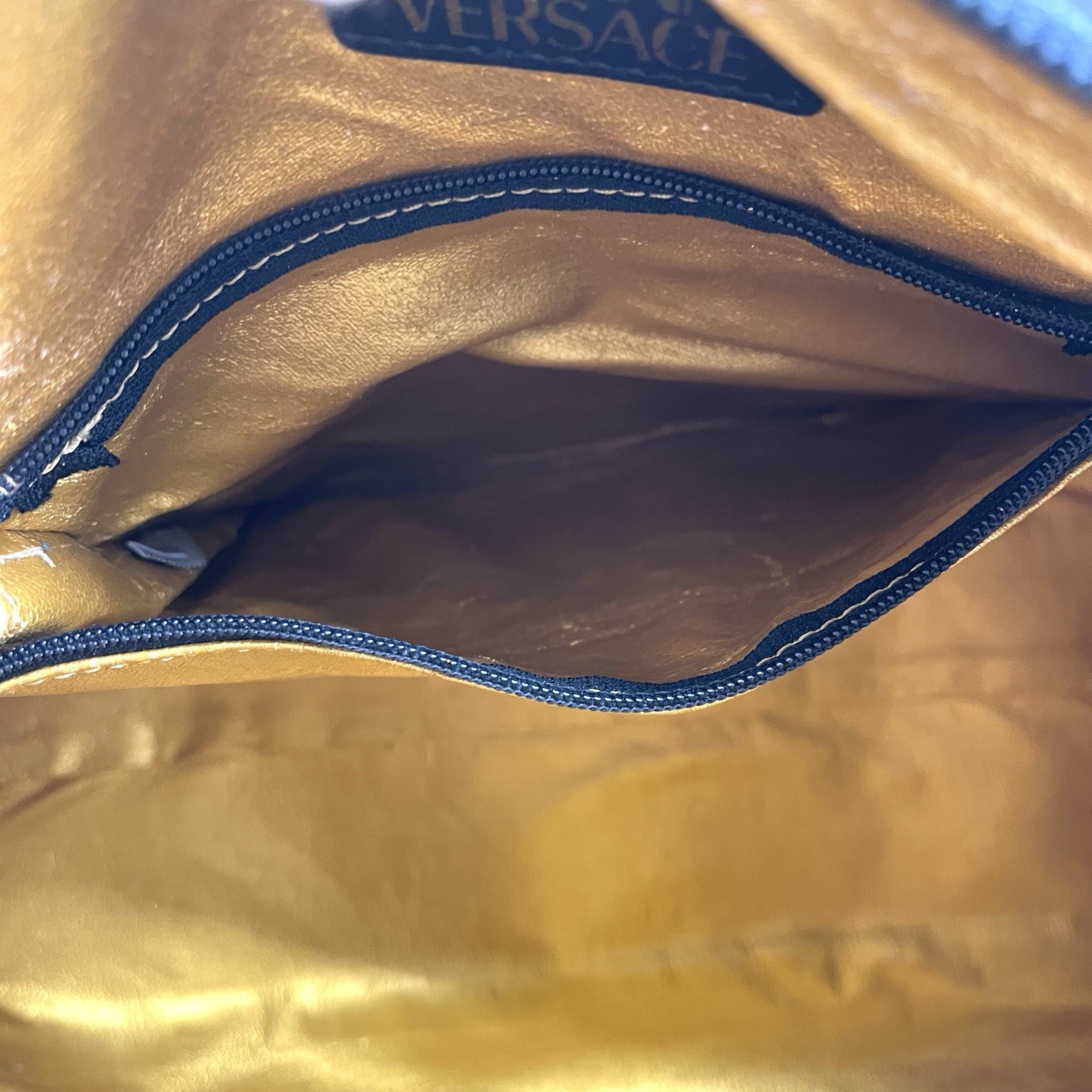 Auth Gianni Versace Leopard Pattern Mini Boston B… - image 21