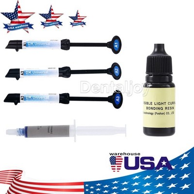 Dental Light Cure Universal Composite Resin / Etching Gel /Bonding Adhesive  