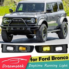 LED DRL Tagfahrlicht für Ford Bronco U725 21+ Vorne Stoßstange Nebelscheinwerfer LED DRL Tagfahrlicht für Ford Bronco U725 21+ Vorne Stoßstange Nebelscheinwerfer
