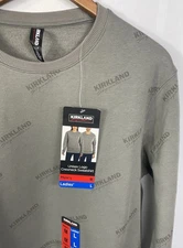 Kirkland Signature Unisex Logo Crewneck Sweatshirt Gray Pick Your Size NWT