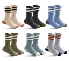 Boys Seamless Toe Socks Kids Cotton Crew Socks Colorful Quarter Socks