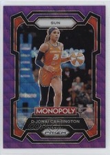 2024 Panini Prizm Monopoly WNBA Purple Wave Prizm DiJonai Carrington #17 1pz7