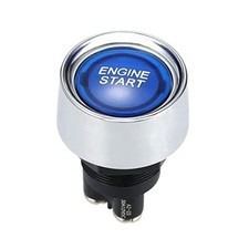 DC 12V 50A Auto Car Start Engine Button Light Switch Push Start Ignition Blue