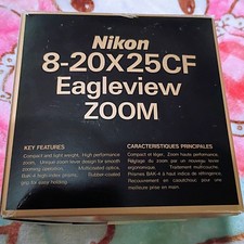 Nikon Eagleview 8 24x25 4.6 At 8x Zoom CF Binoculars Open Box