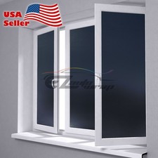 4"x8" Sample Frosted Film Black Glass Color Room Window Security Privacy Decor