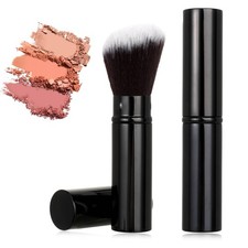Portable Retractable Makeup Brush Set for Powder, Blush, and Cream Applications