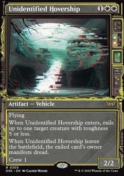 Magic/MTG Unidentified Hovership XDSK-305 Rare Englisch NM Foil