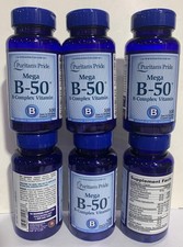 Puritan's Pride Vitamin B-50 Complex - 100 Capsules Pack of 6  Exp: 09/26