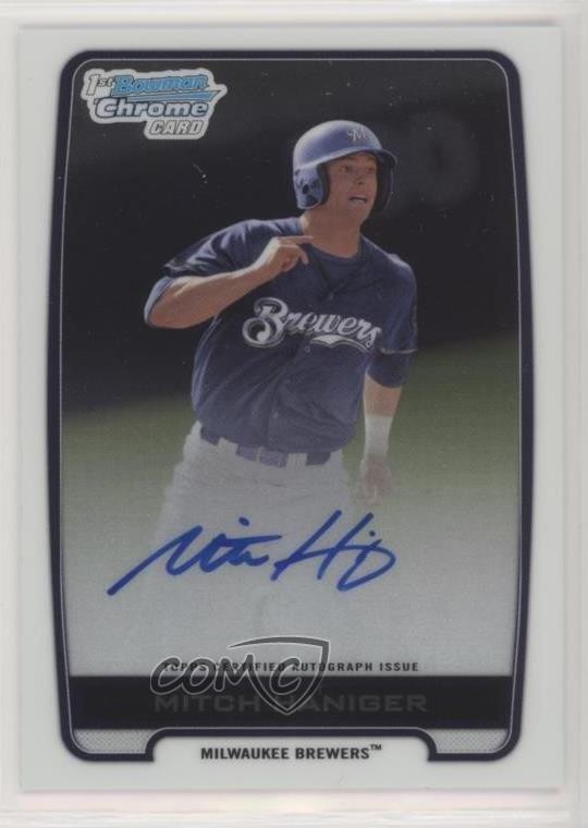 2012 Bowman Draft Chrome Draft Picks Auto Mitch Haniger #BCA-MH Auto 8k4