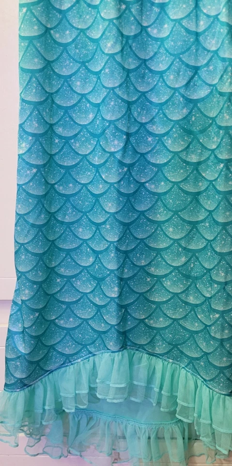 Disney Princesa Sirenita Africana Ariel Satén y Tul Vestido Talla M 8 Disfraz  Foto 3 de 4