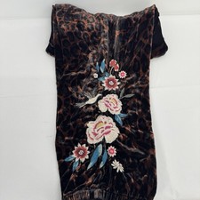 NWT JW Johnny Was Los Angeles Size XL Junia Leopard Print Joggers Velvet