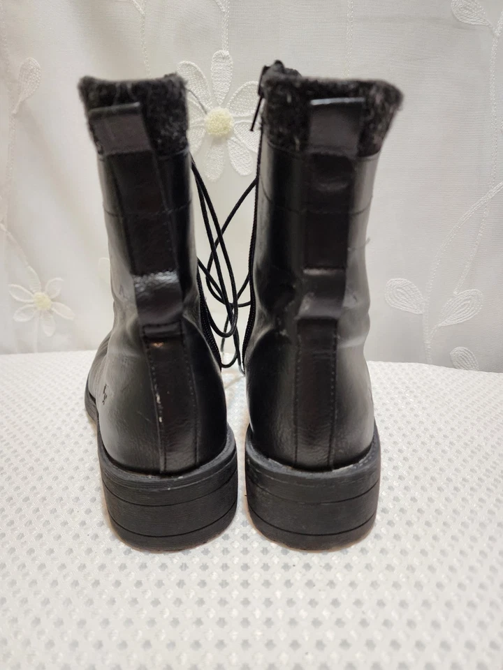 Rocket Dog Mujer 8 Negro Botines Combate Con Cordones Cremallera Tejido Gótico Steampunk  Foto 4 de 4