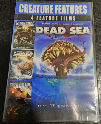 Creature Features 4 Film DVD Set (New) Dead Sea Robo Croc Super Tanker Dracano