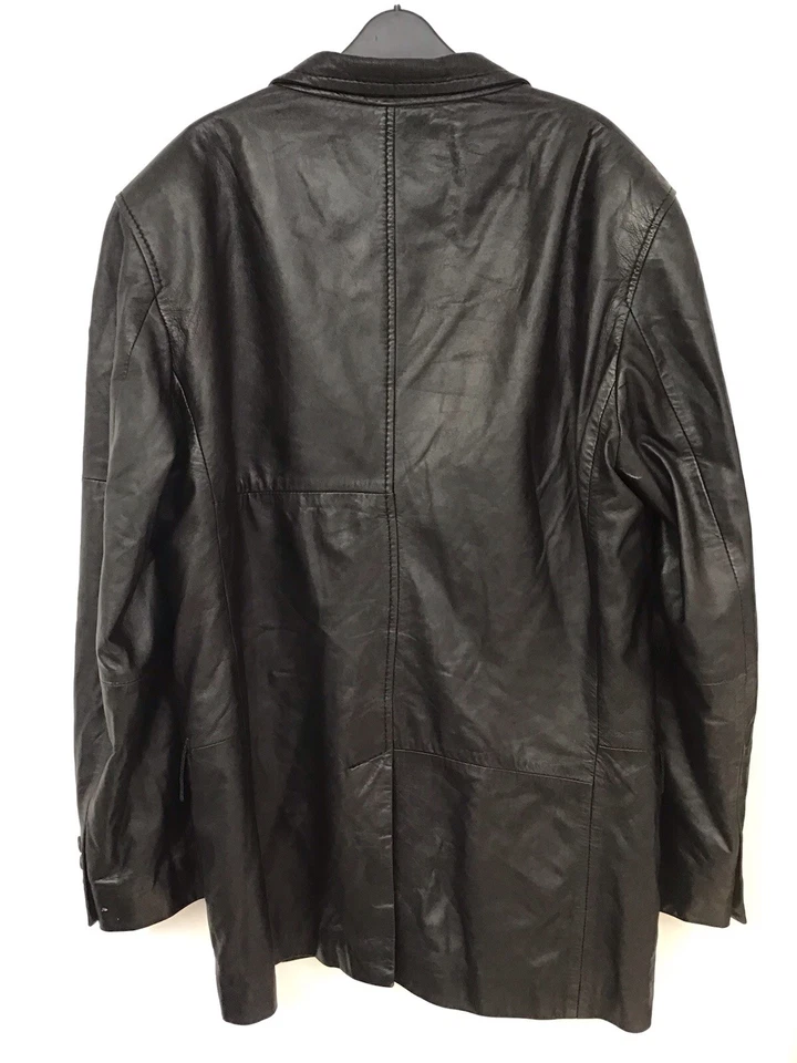 Oliver Sweeney Men's Large Black Leather Jacket STUNNING QUALITY & CONDITION  - Image 2 of 4