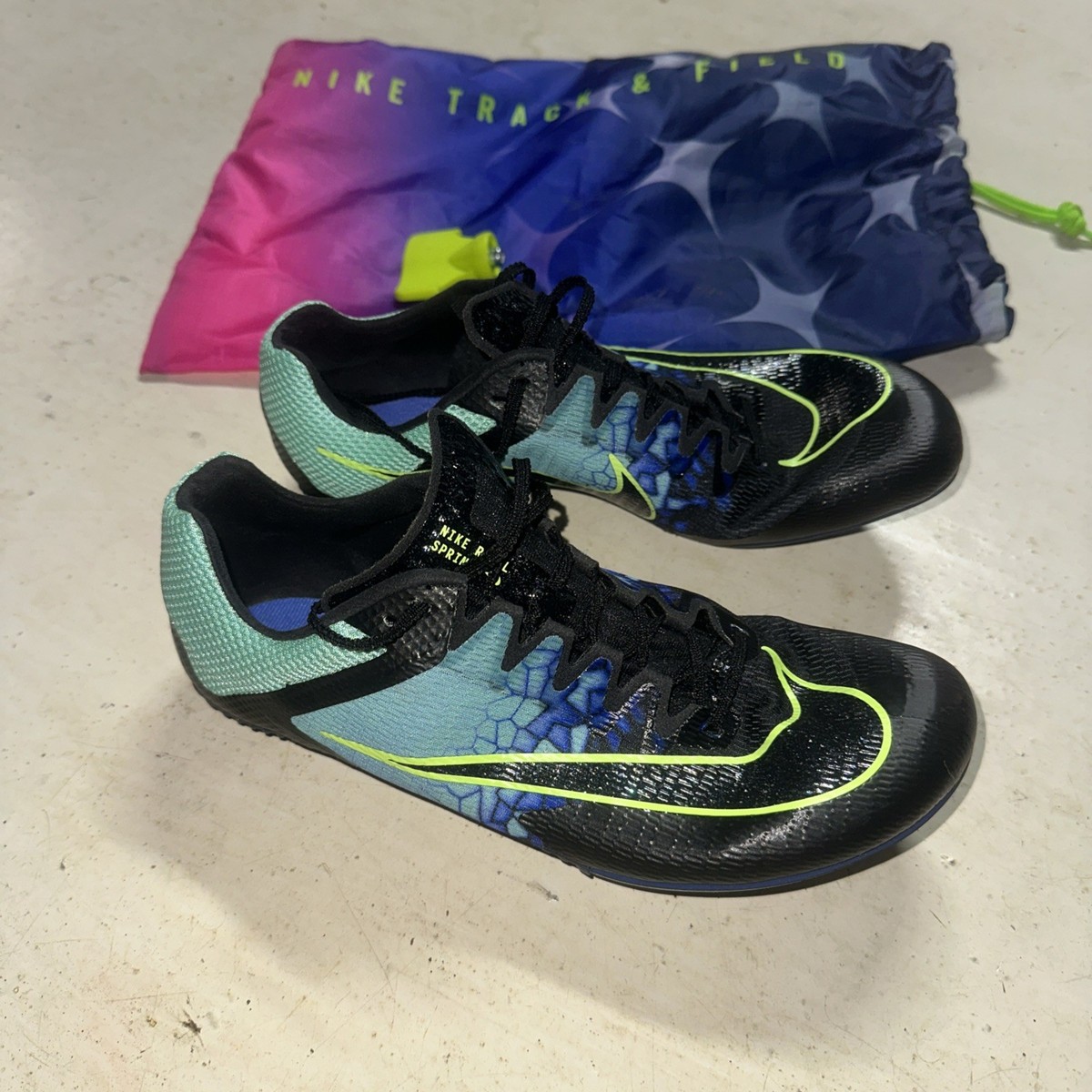 Nike Zoom Rival Sprint Glam Emerald Rise Sapphire IM9132-300 Men\'s 5.5 Track Track shoes/Spikes Nike Rival Sprint Glam - Top4Running.com main image 3