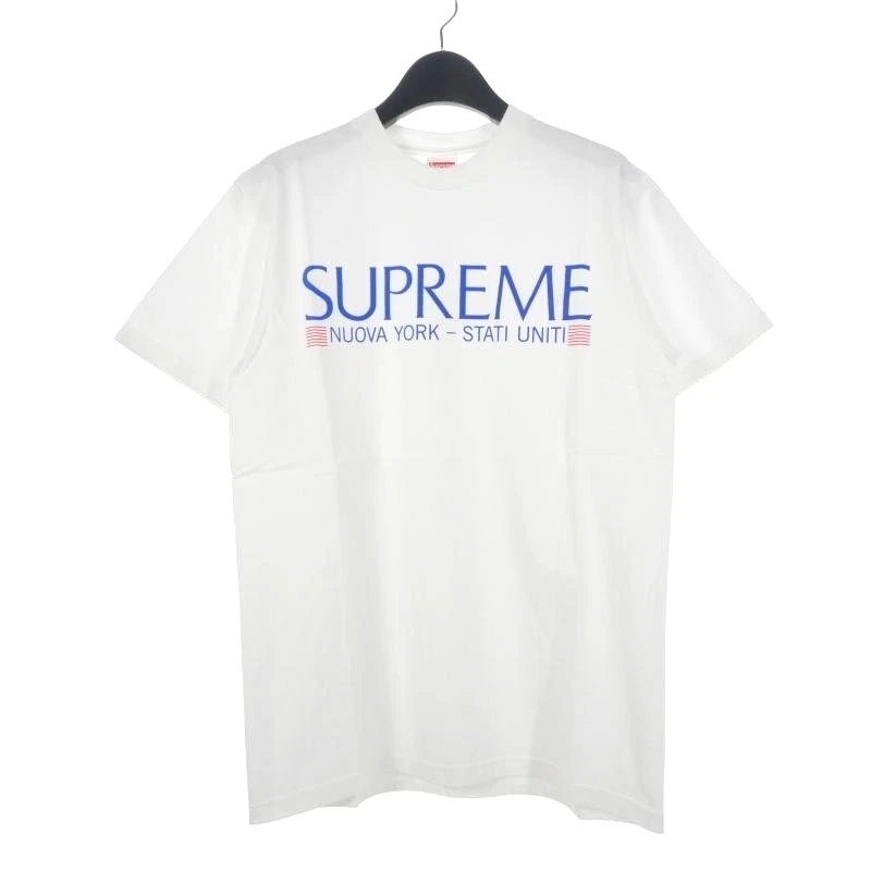 SUPREME 20AW NUOVA YORK TEE Nuova York T shirt manches courtes logo imprimé S blanc