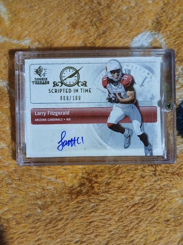 Arizona Cardinals Larry Fitzgerald 2007 SP Rookie # 8/100 (AU) NM