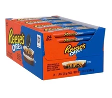 PRESALE! 24 PACK! REESE'S OREO Milk Chocolate and White Creme Peanut Butter Cups