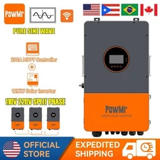 UL 12KW 48V Solar Hybrid Inverter ON/OFF Grid Split Phase 120/208/240V Parallel