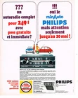 ADVERTISING 1967 PHILIPS car radio