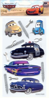 Disney EK Success Pixar Movie CARS 2 Theme stickers 66860 Fast FREE Shipping!