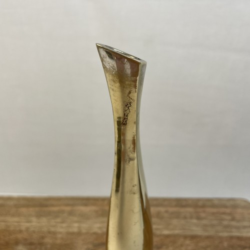 Vintage Single Stem Bud Vase Square Detailed Base Silver Plated - Picture 2 of 7