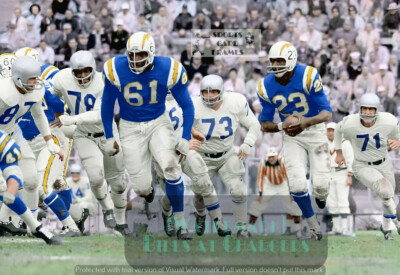 Buffalo Bills at Chargers - December 10th, 1961 PRINT (5 SIZES)
