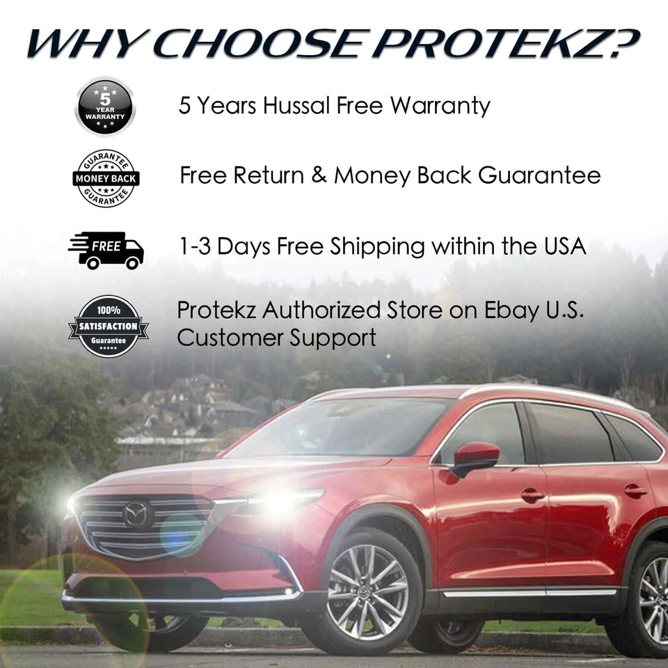 H7 LED Headlight Kit Bulbs TurboCool Fan for 2005 - 2007 Volvo S40 High Beam - Image 2 of 4