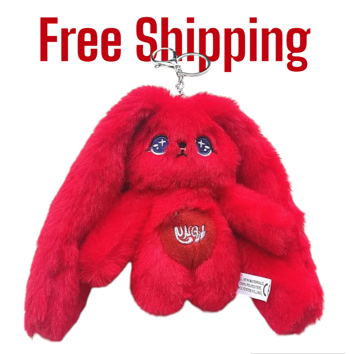 Kpop (G)I-DLE GIDLE YUQI Red Rabbit Plush Keychain Song Yuqi Solo