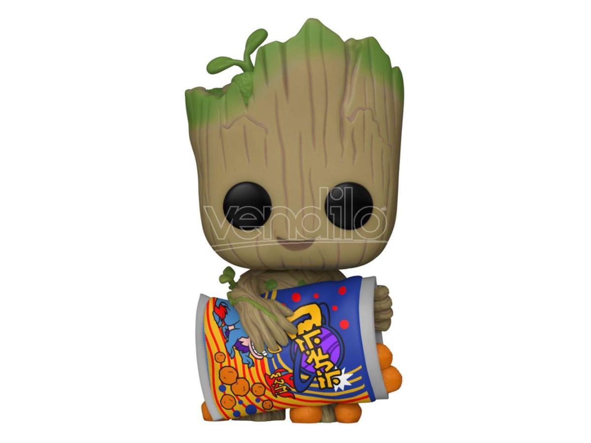 I Am Groot Funko Pop! Vinile Figura Groot con Patatine al Formaggio 9 Cm