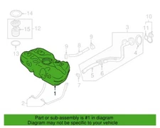 OEM 33K NISSAN VERSA, VERSA NOTE, KICKS 2014-2024 FUEL TANK Exc Cond 17202-3AN0D