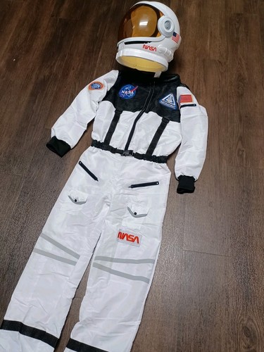 Youth XL Space Astronaut Nasa Full Suit Costume w/NASA Helmet
