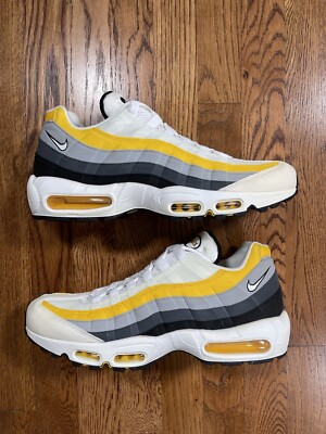 Nike Air Max 95 White Amarillo Dark Grey CD7495-100 2019 Men's