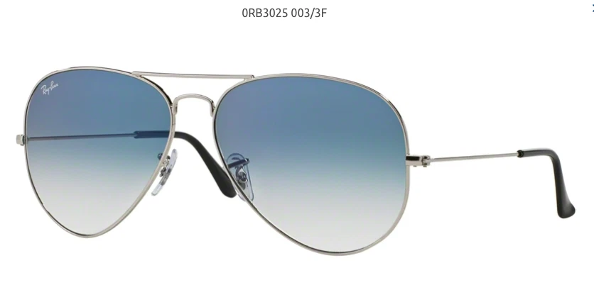 Ray Ban RB 3025 Azul Sfumato Lentes - Replacements Shaded - Imagen 4 de 4