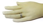 GSI 14k white gold .72ct princess diamond engagement jacket ring 4.9g womens 9 — photo 7