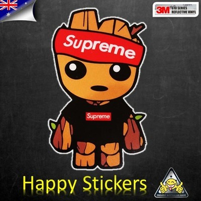 Punk Groot JDM Groot Punk 3M Reflective Car Skateboard Luggage Laptop Vinyl Decal ...