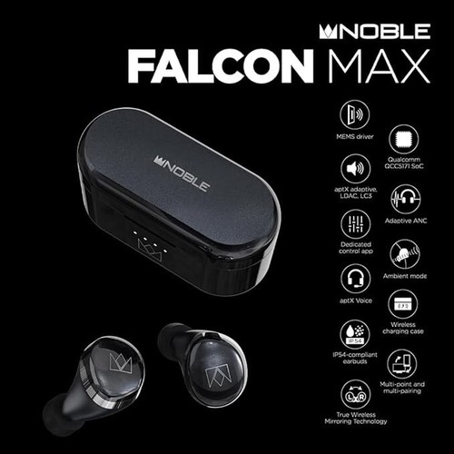 Noble Audio FALCON MAX NOB-FALCONMAX-B Wireless Bluetooth Kopfhörer - Bild 5 von 6