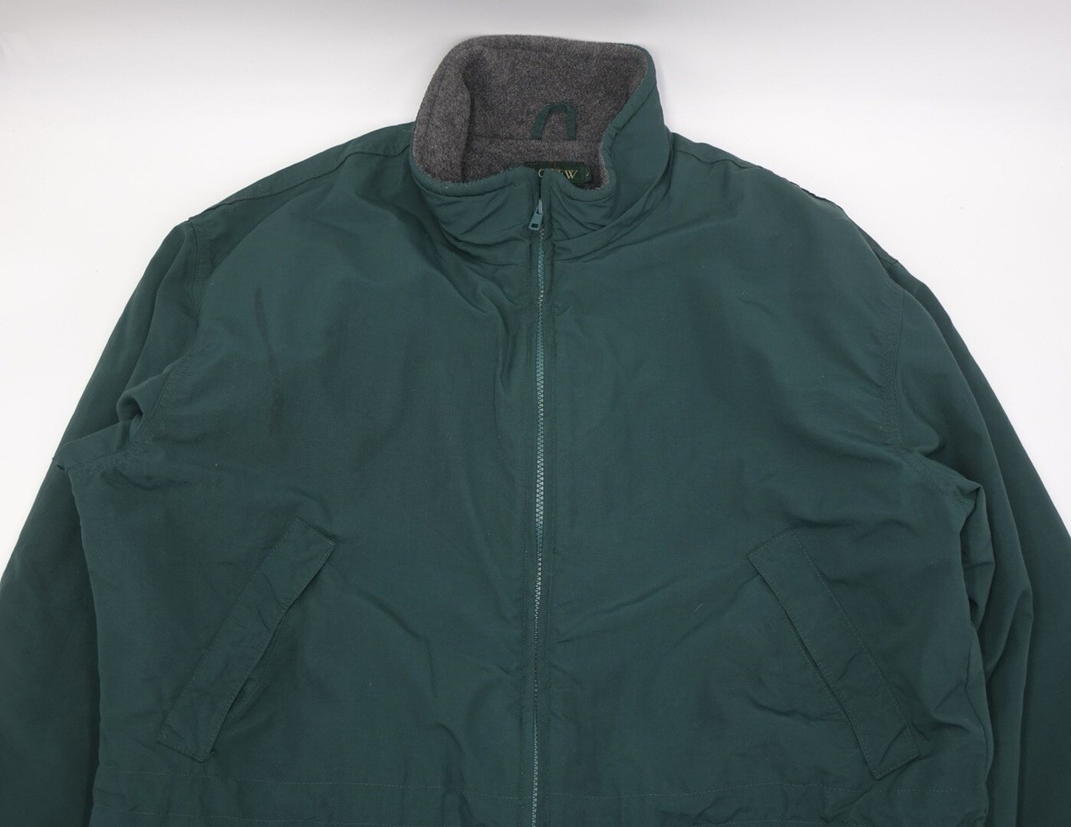 Size Large - Vintage J.Crew Fleece Lined Parka Jacket Green
