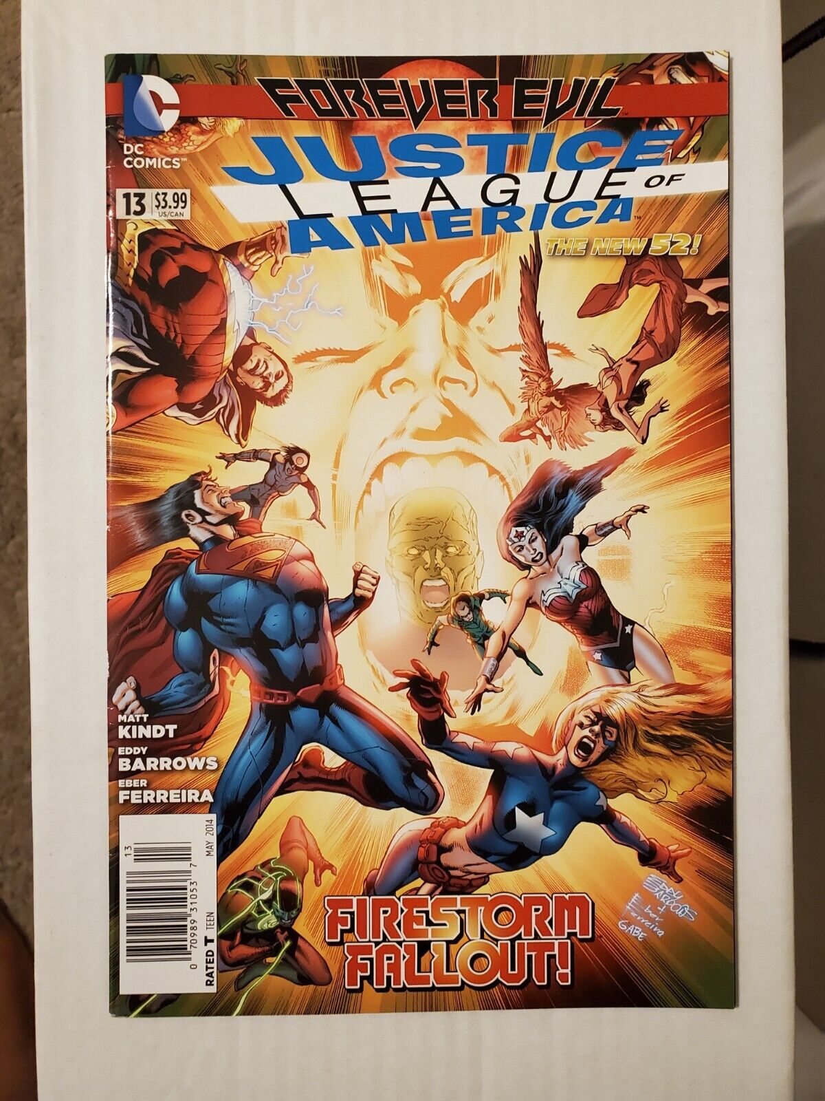 Justice League Of America #13 Newsstand 1:100 Price Variant Rare DC 2014 New 52