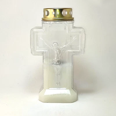 Lumino Elettrico Bianco Luce Intermittente Forma di Croce da 1 anno o 365 giorni