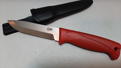 CJH HERBERTZ  OUTDOOR MESSER - rot - Kunststoffscheide - NEU & ovp - 10000751