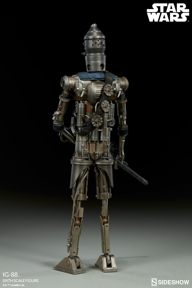 SIDESHOW EXCLUSIVE STAR WARS SCUM & VILLAINY IG- 88 ASSASSIN DROID