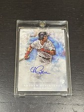 2017 TOPPS INCEPTION ANDREW BENINTENDI ROOKIE CARD AUTO /199 RED SOX ON CARD