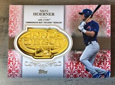 2019 Topps Pro Debut Distinguished Debut Medallions Red #DDNH Nico Hoerner 04/10