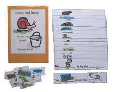 Teacher Made Literacy Center Learning Resource Game Rhyming Word Strips