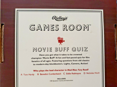 Ridley's Gioco Pop Cultura Charades – 140 Carte Con Film, Libri, Canzoni, Serie TV E Teatro, Gioco Da Tavolo Per Feste