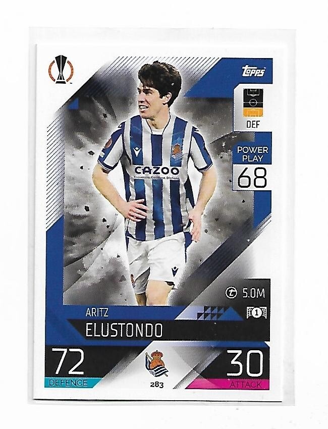 【直書きAUTO】Aritz Elustondo TOPPS CHROME Match Attax 22-23 Champions League - Aritz Elustondo - Real