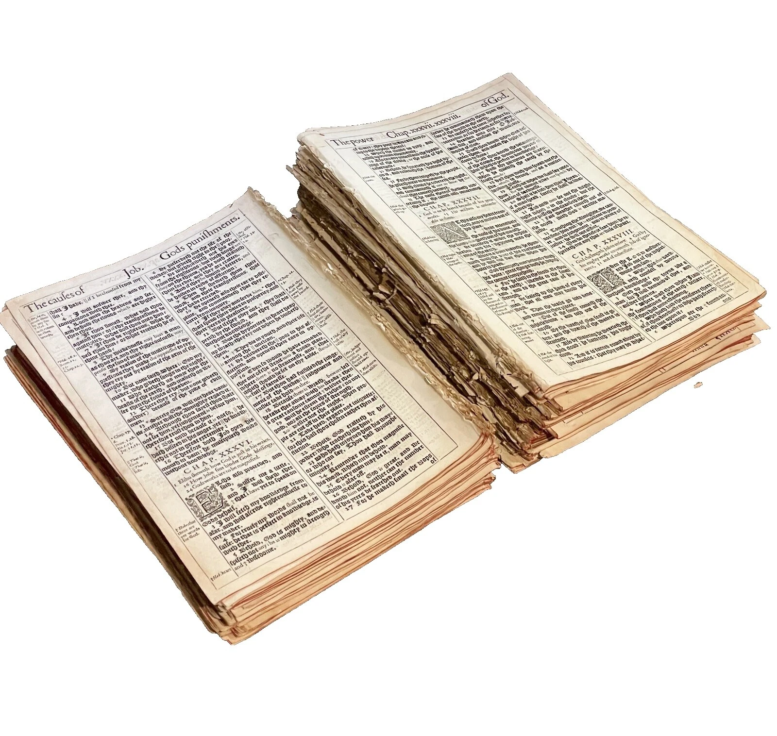 Loose Pages, Articles Large Print Antiquarian & Collectible Books